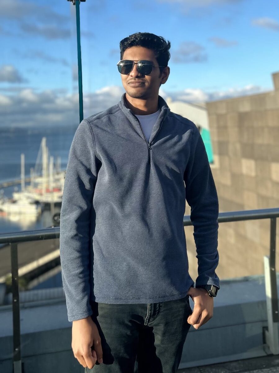 Murali Anand on the Wellington waterfront